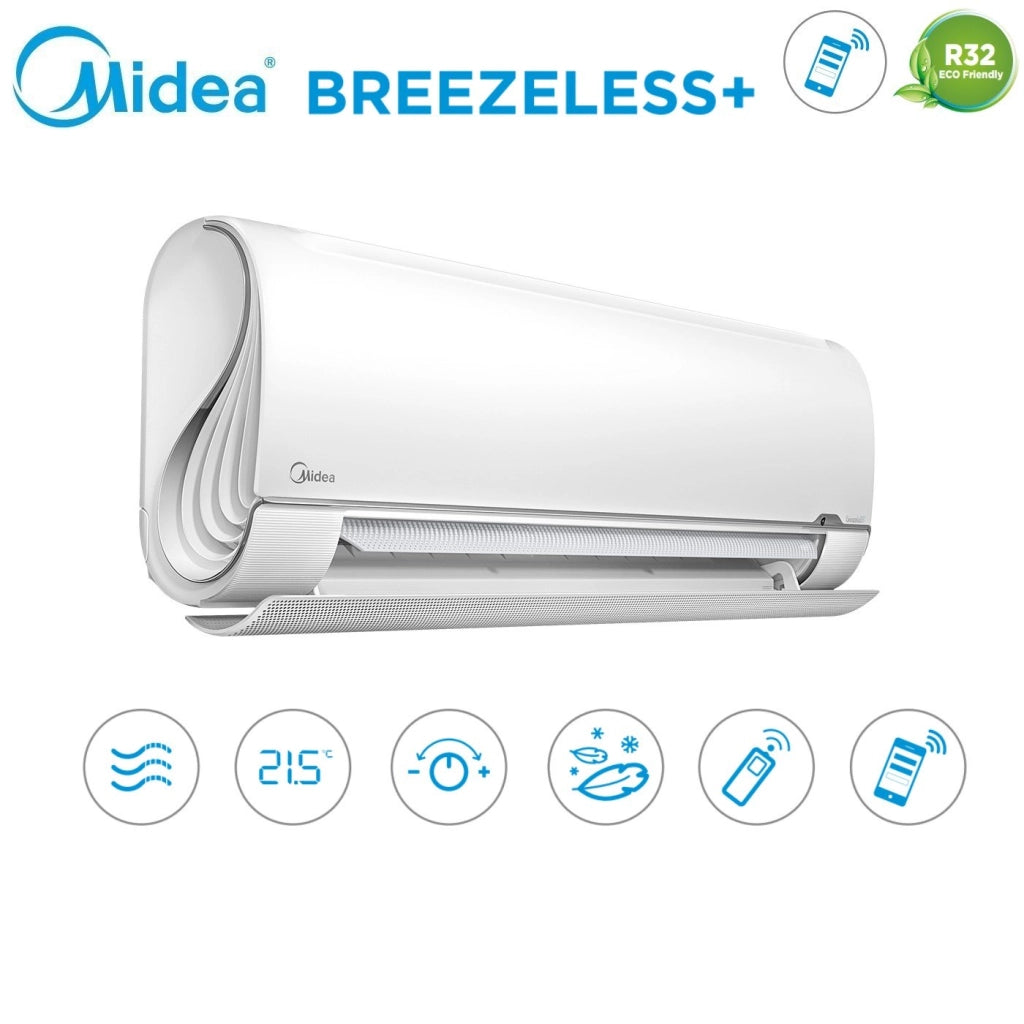 Climatizzatore Condizionatore Midea Quadri Split Inverter serie BreezeleSS+ 9+12+12+12 con M4O-36FN8-Q R-32 Wi-Fi Integrato 9000+12000+12000+12000 - Novità