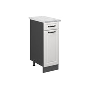 Vicco Mobiletto base per cucina Bianco casa di campagna 30 cm PL Marmo
