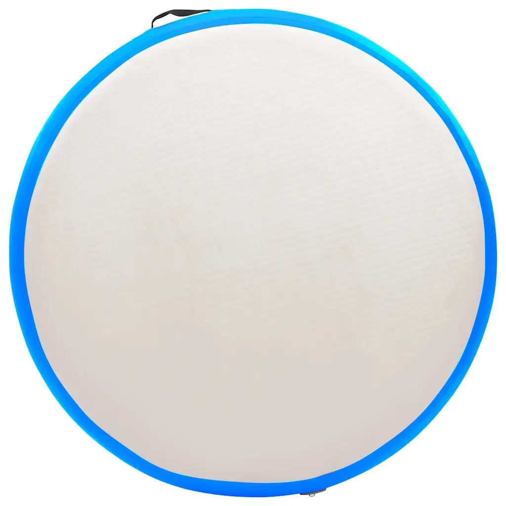 Tappetino Ginnastica Gonfiabile con Pompa 100x100x20cm PVC Blu CFW9876717