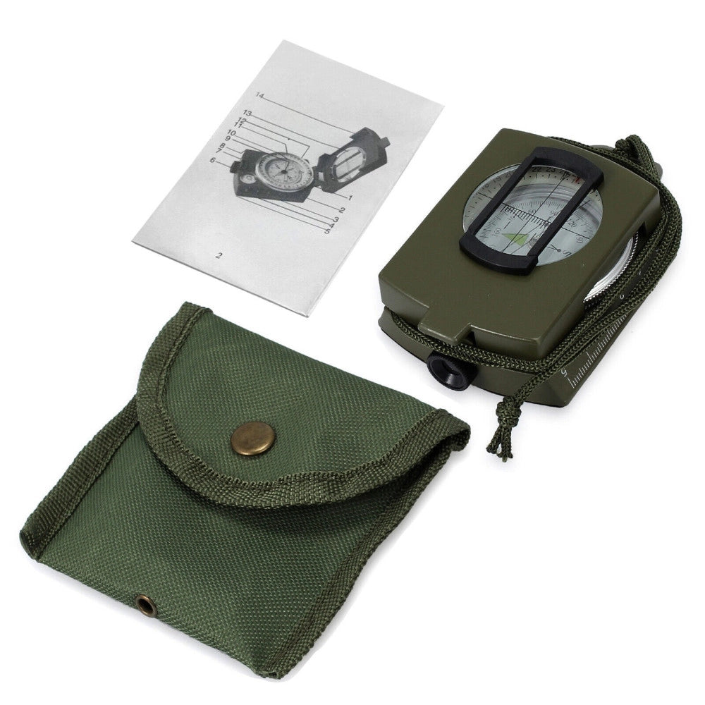 Trade Shop - Bussola Militare Professionale Geologia Multifunzione Da Campeggio Impermeabile -