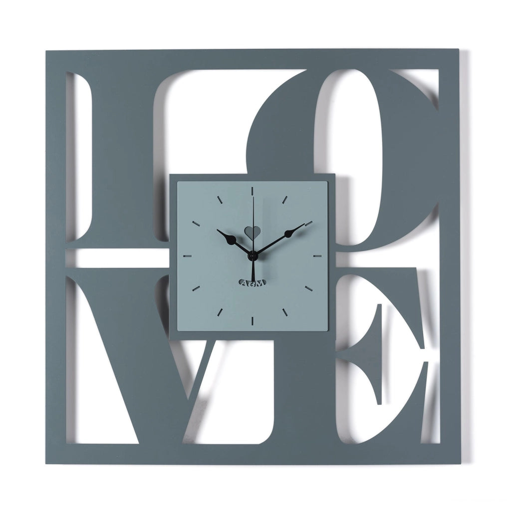 orologio da parete di design love Caramello industrial/miele in Ferro 50x50h cm