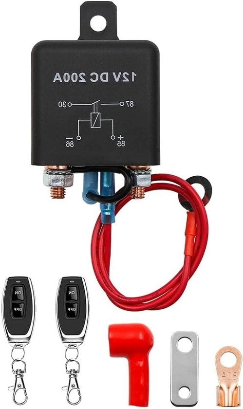 Pulsante di accensione a distanza separatore di batteria 12V 200A per auto, convertitori e apparecchiature pesanti
