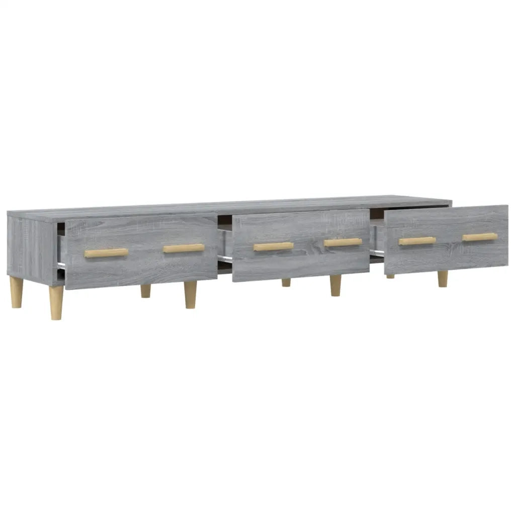 Mobile TV Grigio Sonoma 150x34,5x30 cm in Legno Multistrato cod mxl 27283