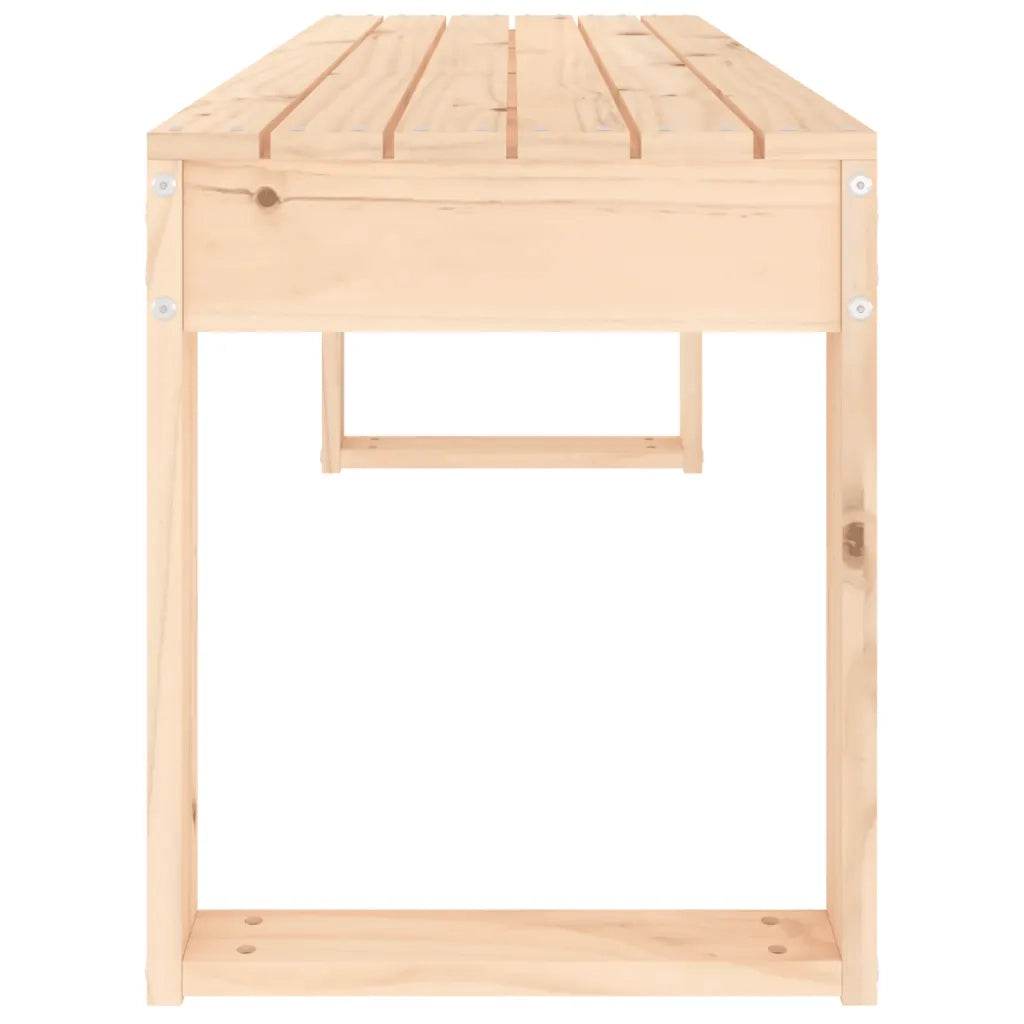 Panca da Giardino 110x38x45 cm in Legno Massello di Pino 825093