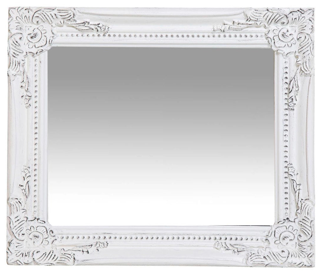 Biscottini Specchiera da appendere verticale/orizzontale L27xPR4xH32 cm finitura bianco anticato.