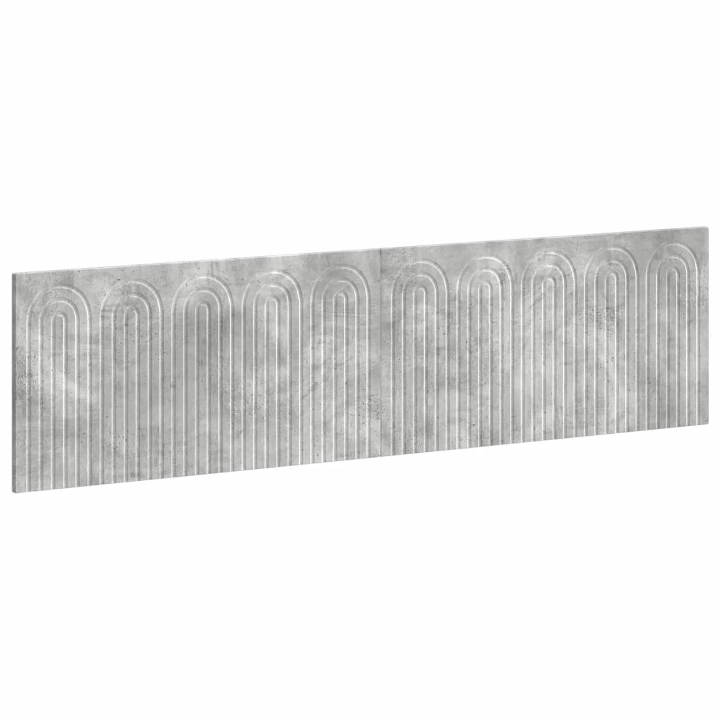 Testiera da Muro ALKMAAR Grigio Cemento Legno ingegnerizzato 896268
