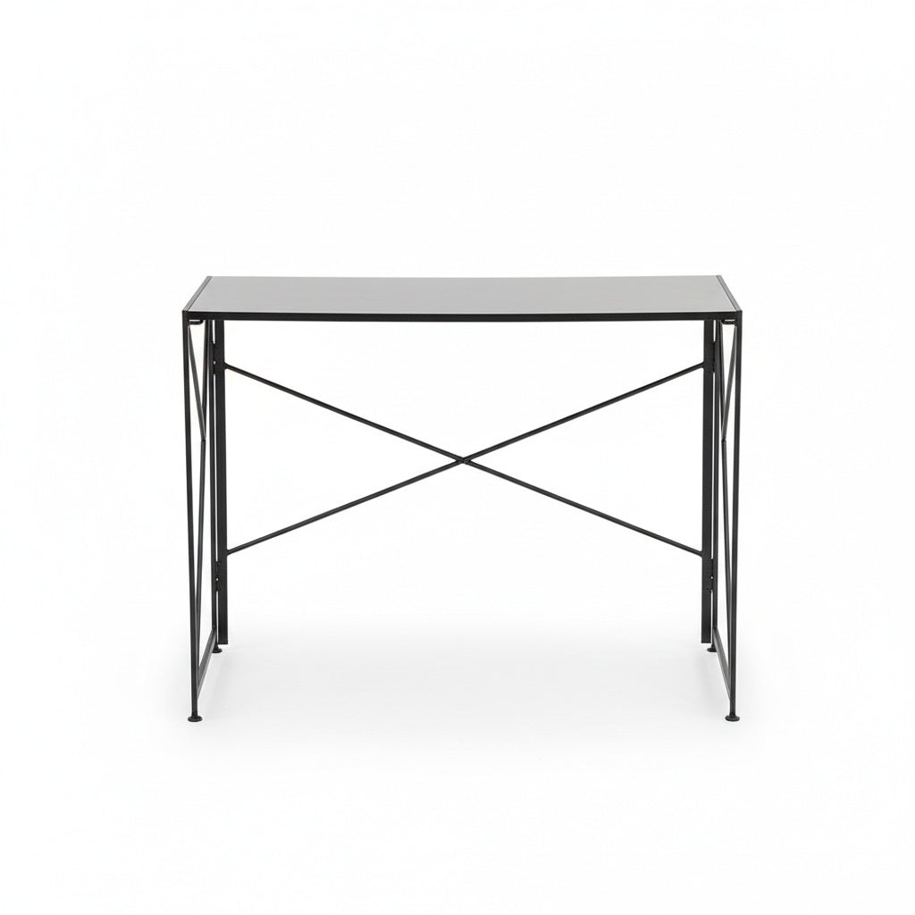 Scrivania - Xylo - piano nero gambe metallo