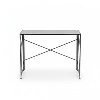 Scrivania - Xylo - piano nero gambe metallo