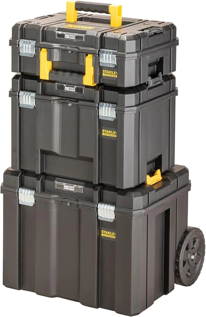 Stanley FATMAX FMST75753‑9 Pro‑Stack Trolley 3‑in‑1, Torretta Mobile con Ruote