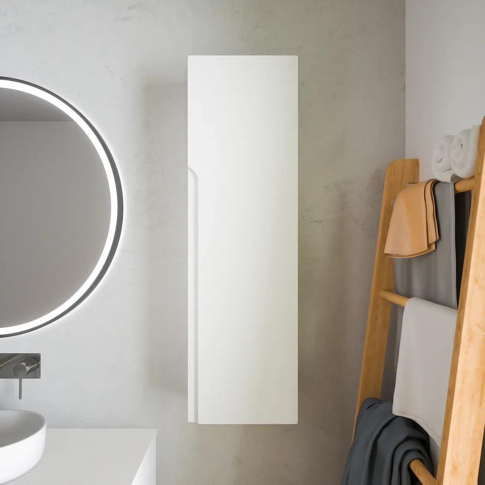 Colonna bagno sospesa altezza 100cm bianco opaco reversibile | Ardenne