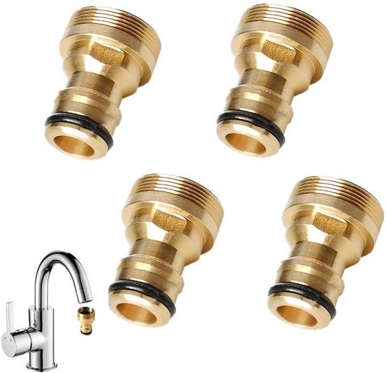 Set di connettori a molla in ottone da 4 pezzi