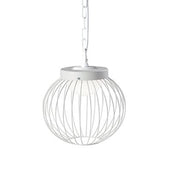 CAGE SOSPENSIONE BIANCO 18W LED 4000K