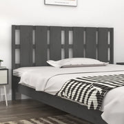 Testiera per Letto-Testata-Testiera Decorativa Grigia 165,5x4x100 cm Legno Massello di Pino 890780