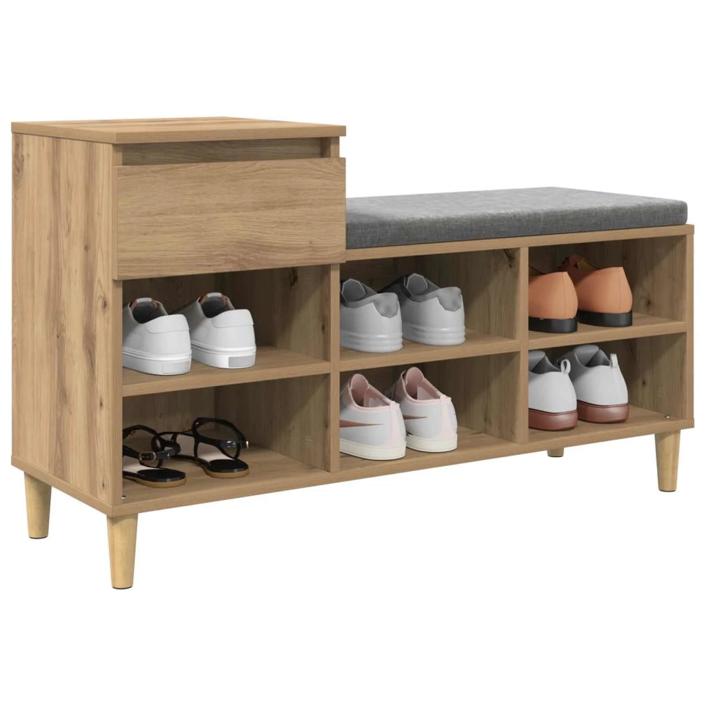 Scarpiera | Mobile per scarpe Rovere artigianale 102 x 36 x 60 cm