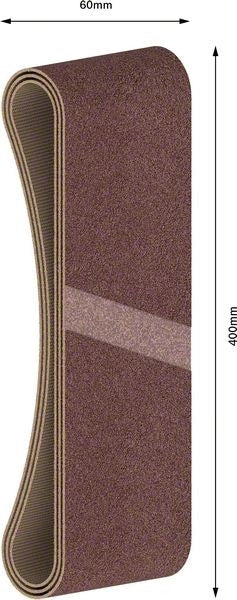 2608606001 - Set di nastri abrasivi da 3 pz. X440 60 x 400 mm, P60, BEST for LEGNO+VERNICE