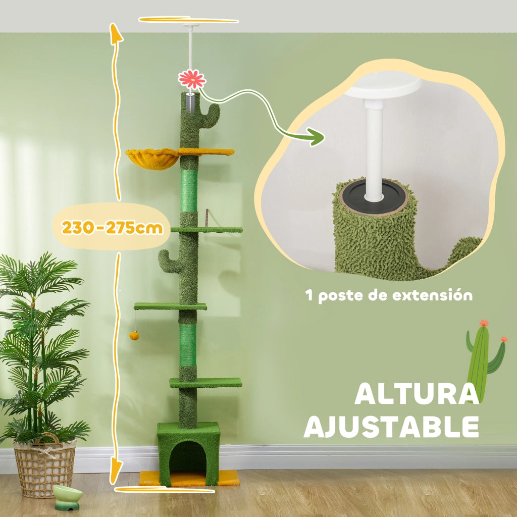 Albero per gatti ¨C zephmum ¨C Verde 230-275 cm