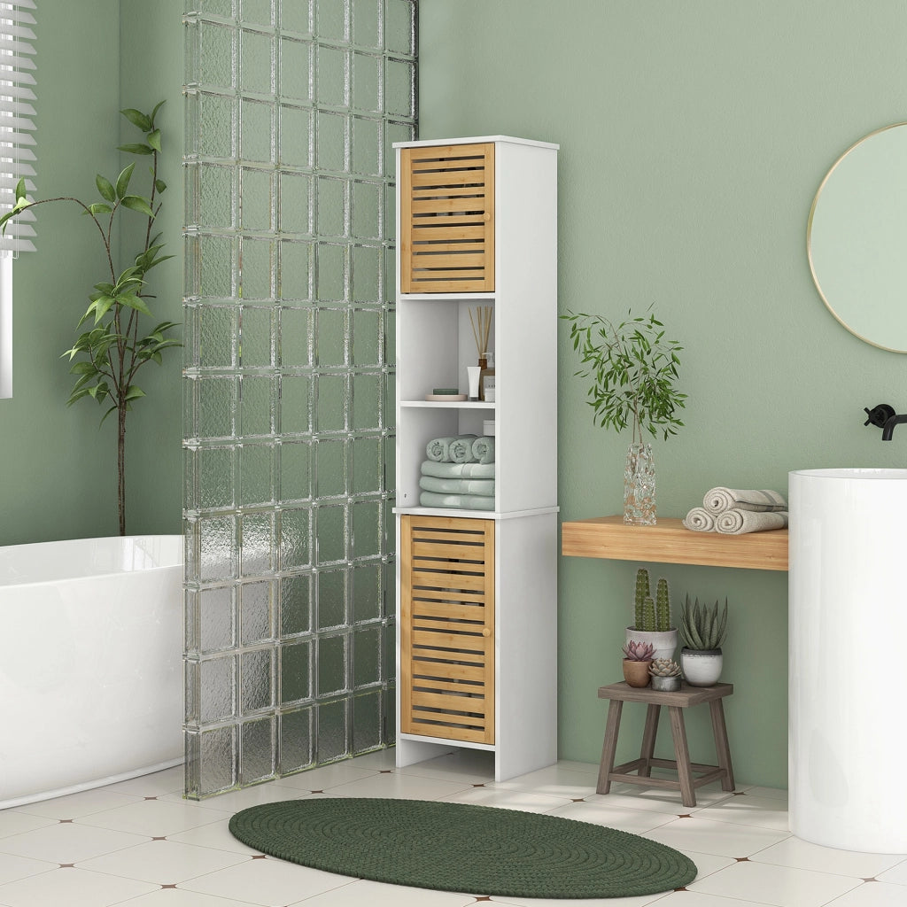 Colonna Rangement Bagno Bicolore ¨C Zephmum ¨C 35x30x170 cm