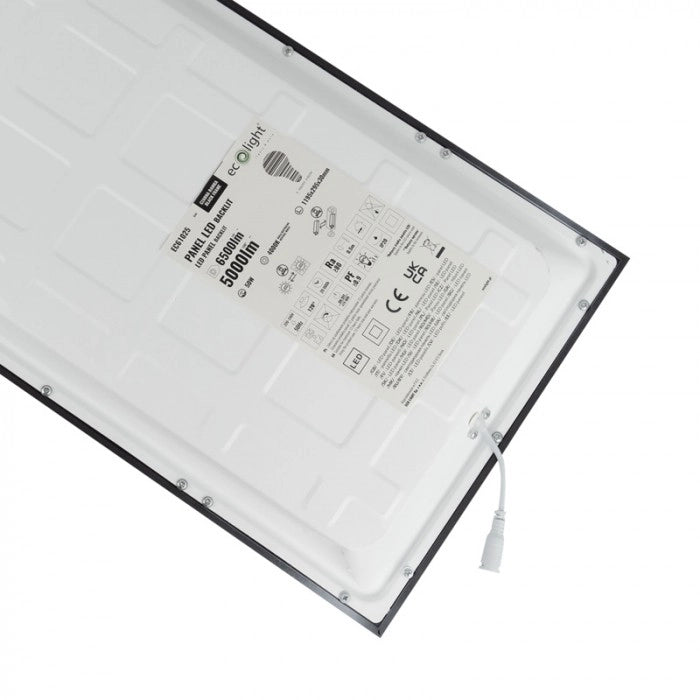 Pannello LED Ecolight 50W 4000K nero 119,5x29,5 cm
