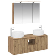 Set di Armadi da Bagno 4 pcs Rovere Artigianale 3406542