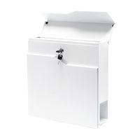 Cassetta postale con vano portagiornale V19 bianco 370 x 102 x 370 mm