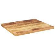 Piano per Tavolo 60x50x2,5cm Rettangolare Legno di Mango Grezzo 371316