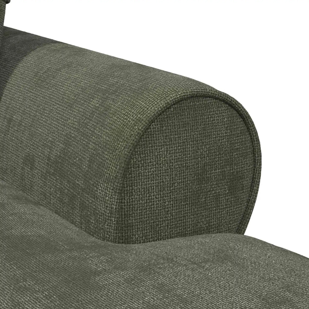 Chaise Longe con Gonna con cuscino Verde 157 x 91 x 91 cm ARES 42022961