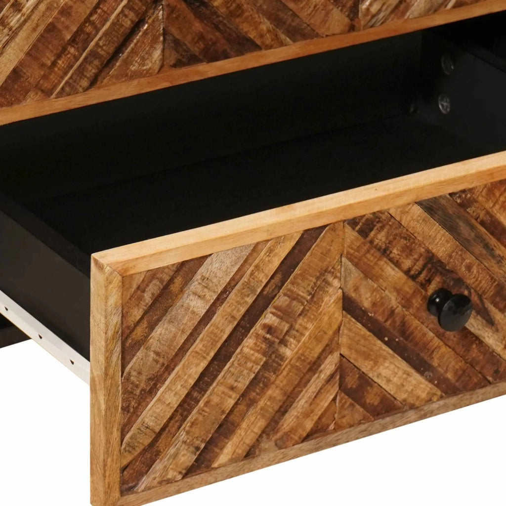 Comodino Marrone 50 x 33 x 60 cm Legno di mango massello