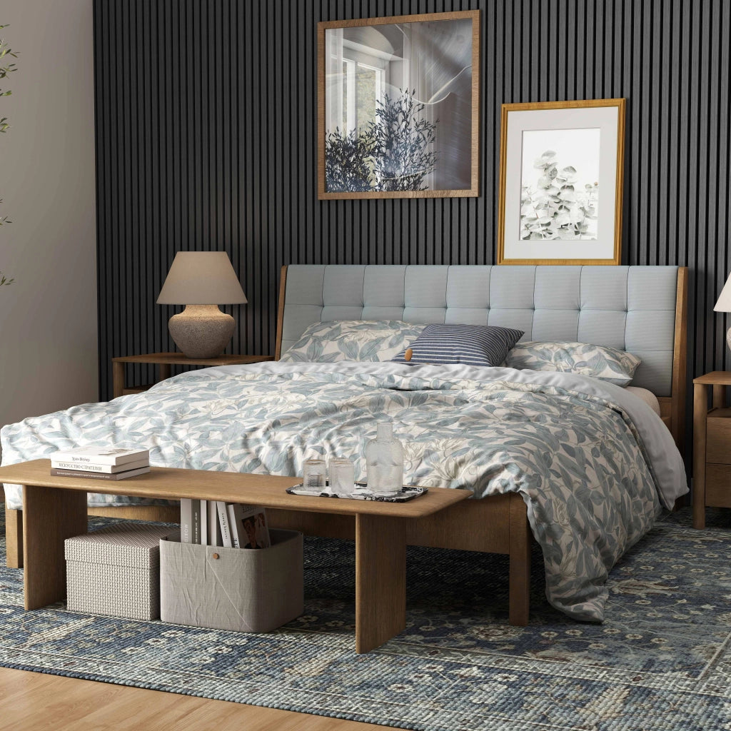 3 pezzi Pannelli decorativi fonoassorbenti L240xL60cm SP21mm in legno MDF，Colore di Rovere grigio scuro assorbimento acustico