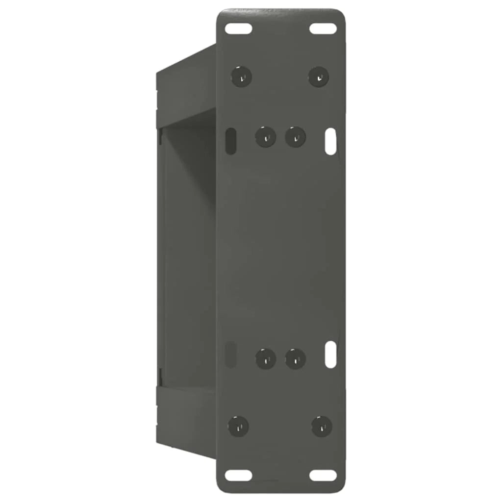 Set di 2 gambe per tavolino da caffè a forma di U dall'estetica moderna 30 x 30 cm con piedini regolabili in acciaio antracite 02_0057023
