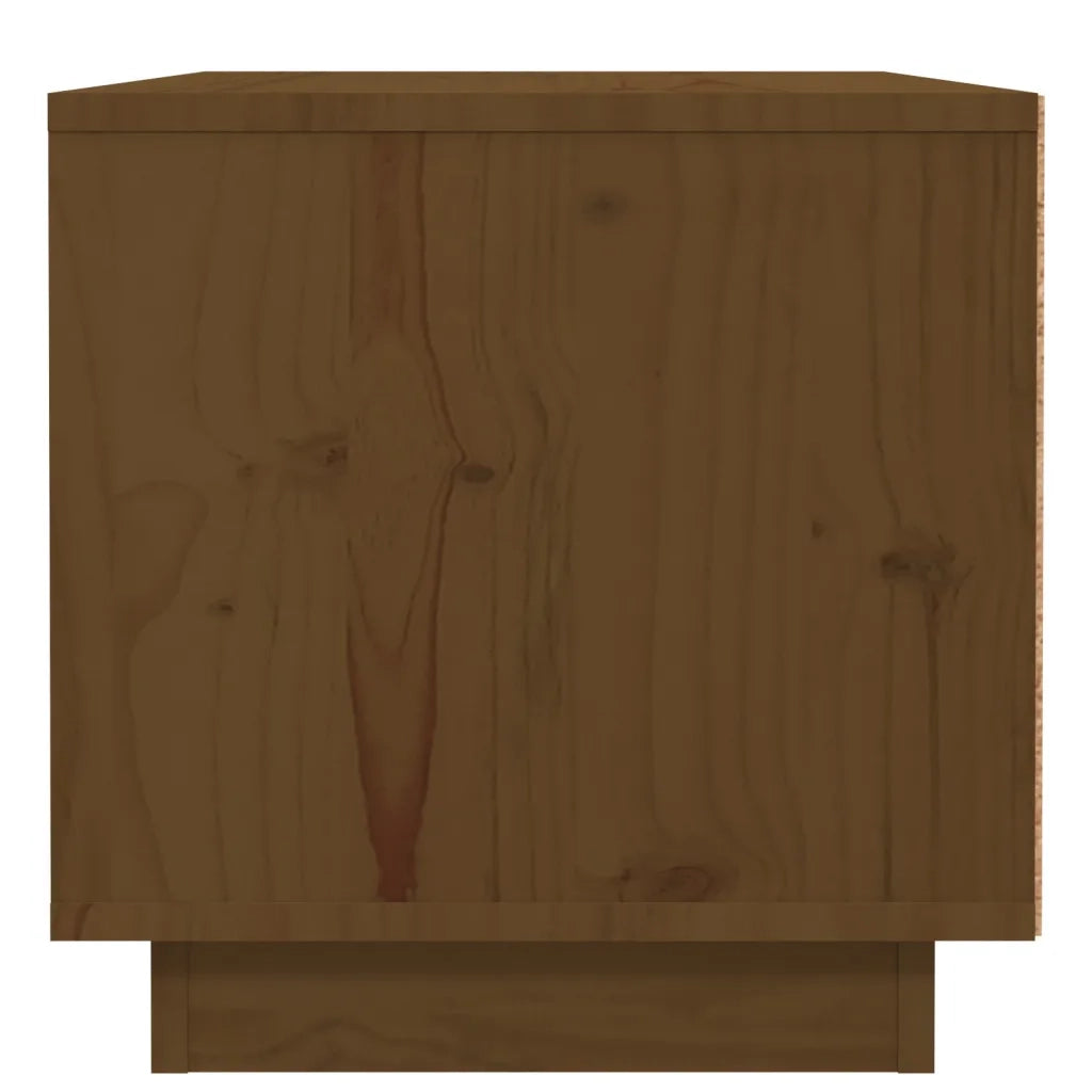 Comodino | Armadio da Notte | Mobiletto da notte ambra 40x34x35 cm in Legno Massello di Pino