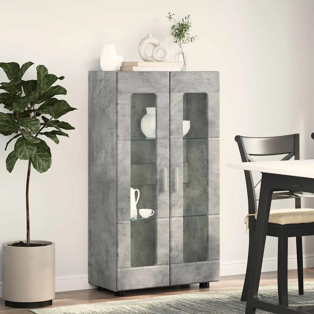Credenza con porta FLORIN Grigio cemento 55,5 x 29 x 100 cm