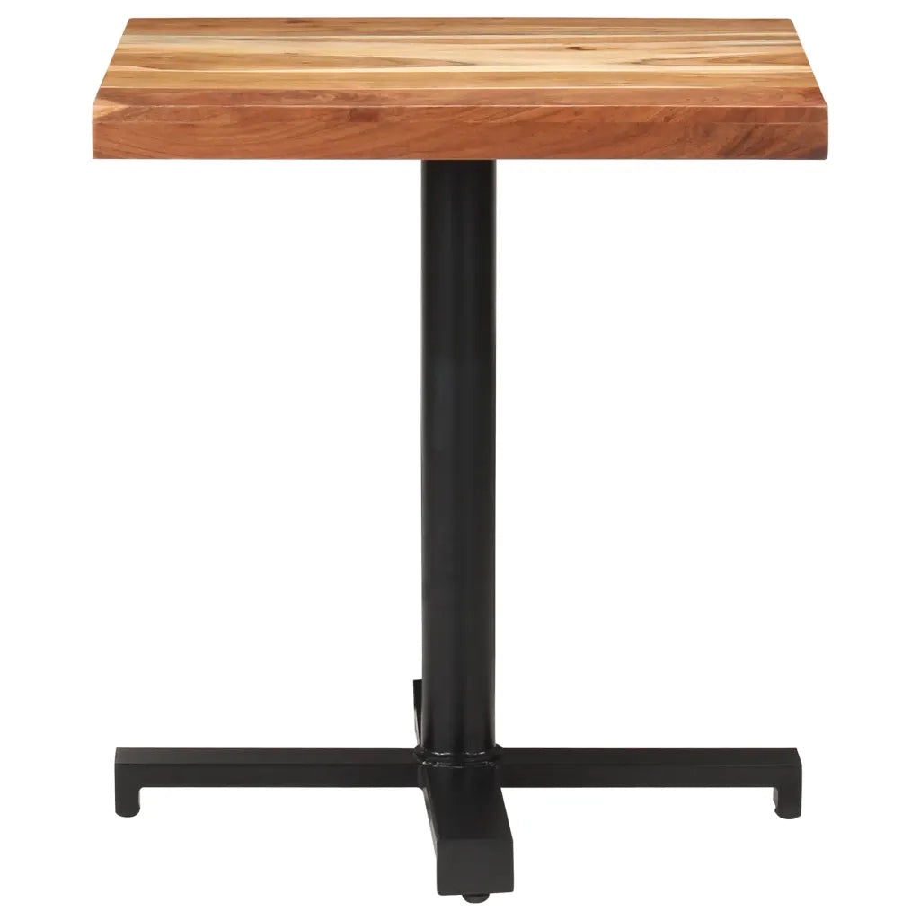 Tavolino da Bistrot Quadrato 70x70x75 cm in Massello di Acacia 320278