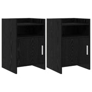 Comodini 2 pcs Rovere Nero 40 x 36 x 60 cm Legno ingegnerizzato 8011038