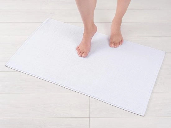 Matte antiscivolo in cotone 100% da 51x86 cm per la doccia, assorbente, veloce asciugatura, lavabile