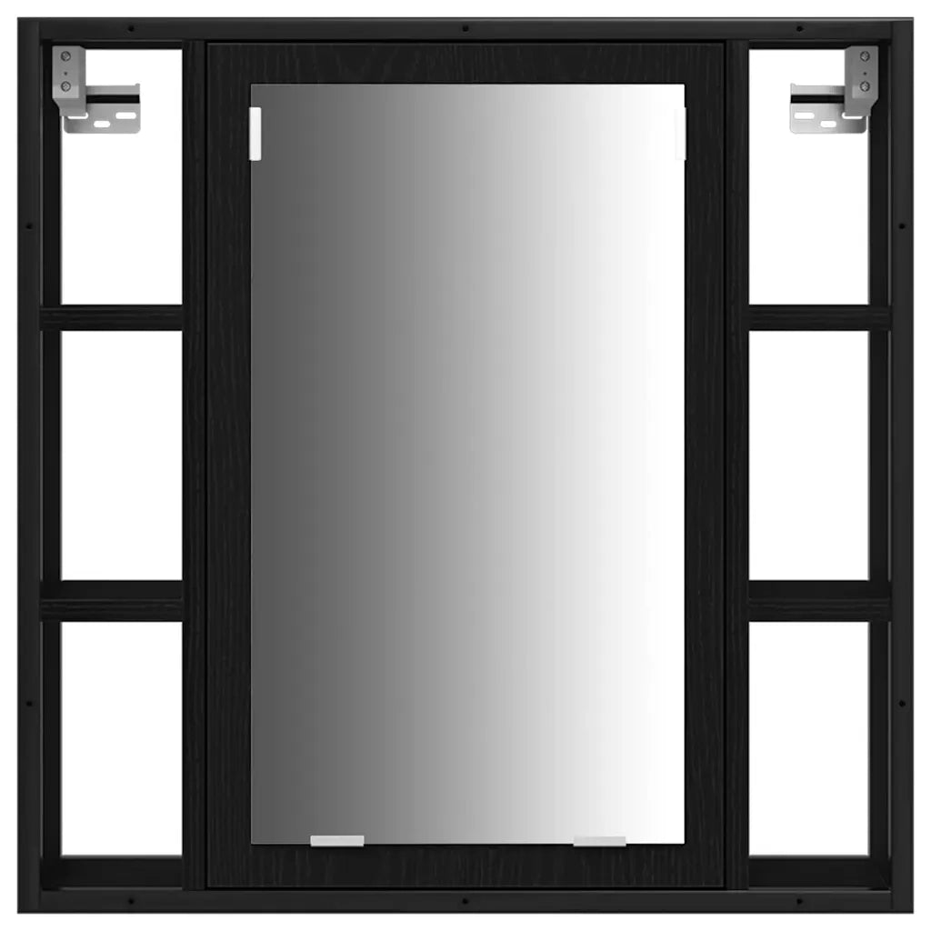 Unità da Bagno con lo scaffale 3 pcs Nero Legno multistrato 3334399