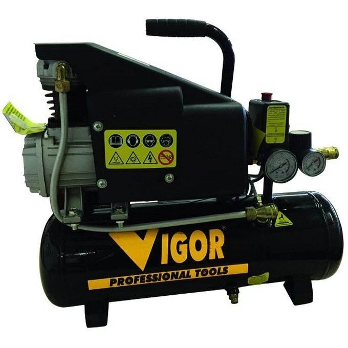 Compressori Vigor 220V Vca-9L 1Cil-Dir 1Hp Lt. 9