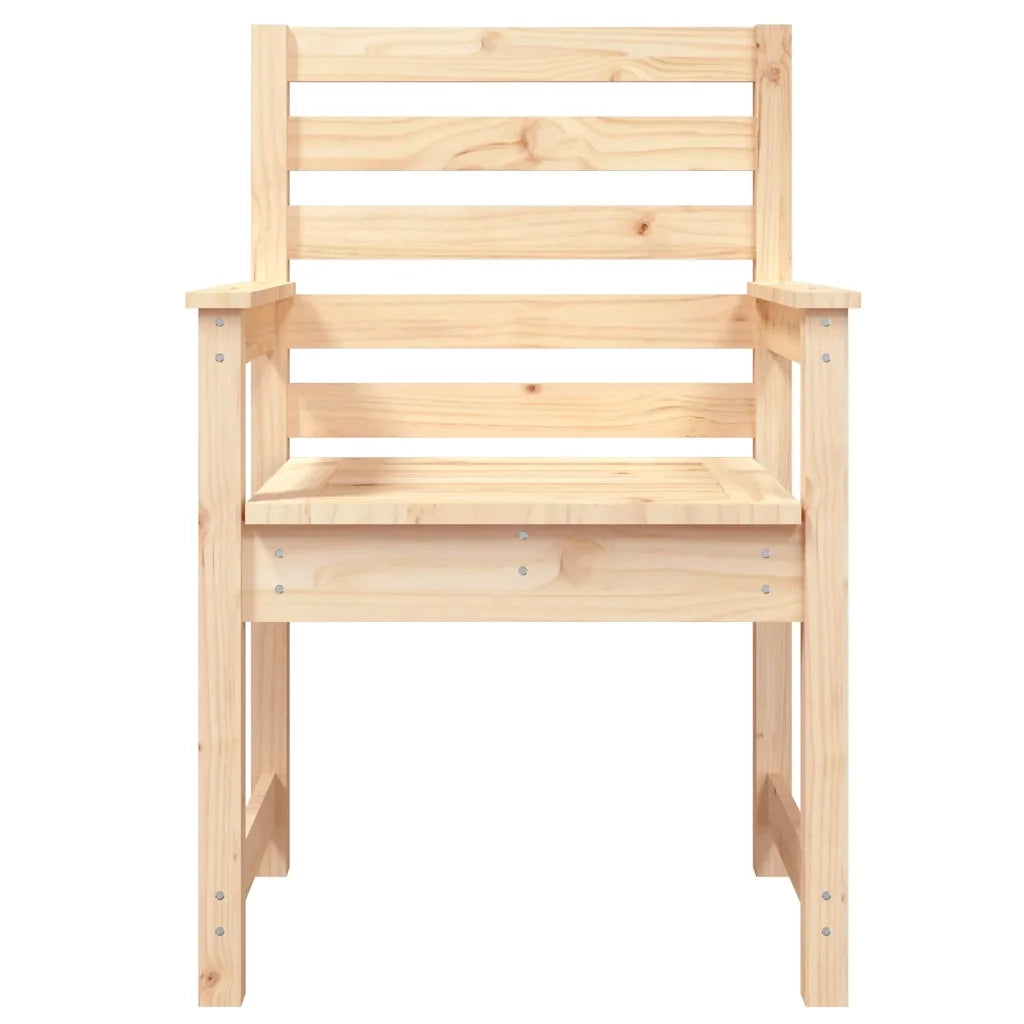 Sedie da Giardino 2pz 60x48x91 cm Legno Massello di Pino 824053