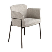 Sedia in tessuto grigio