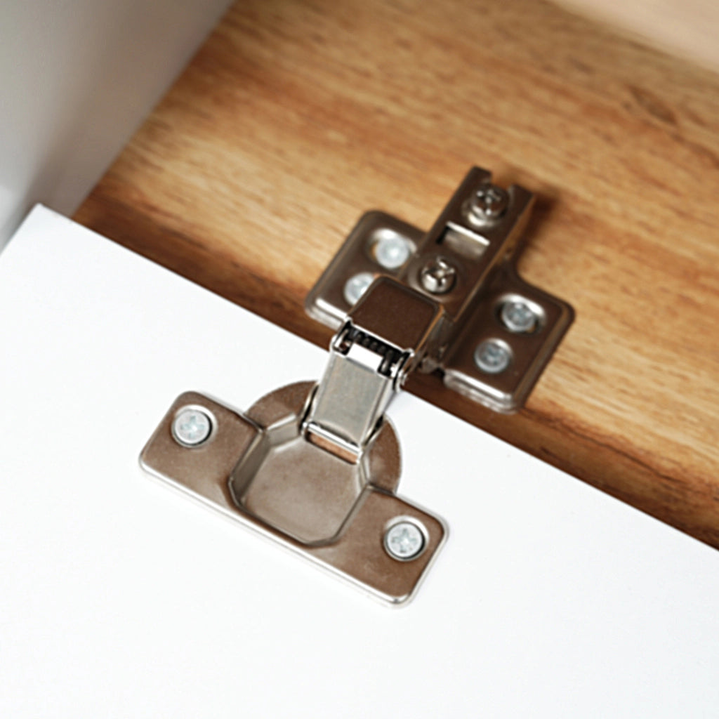 Mobile TV Lowboard ¨C MINIMAL ¨C Bianco e Legno, con Ante e Vani, Stile Country