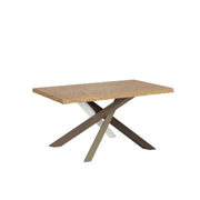 Tavolo allungabile 140/190x90 cm Versalux rovere scortecciato gambe multicolore 4/C