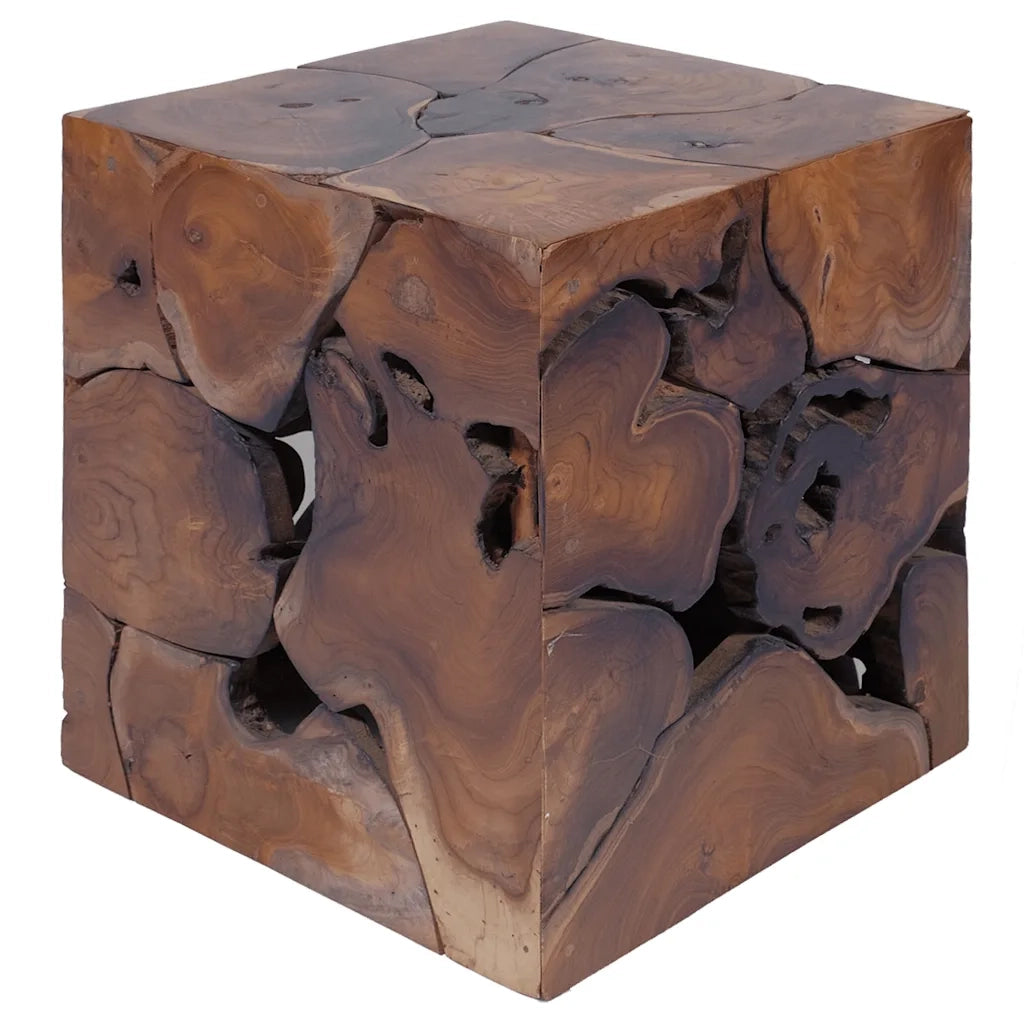 Sgabelli 2 pz Marrone 40x40x45 cm in Legno Massello di Tek 4 Pz 274355