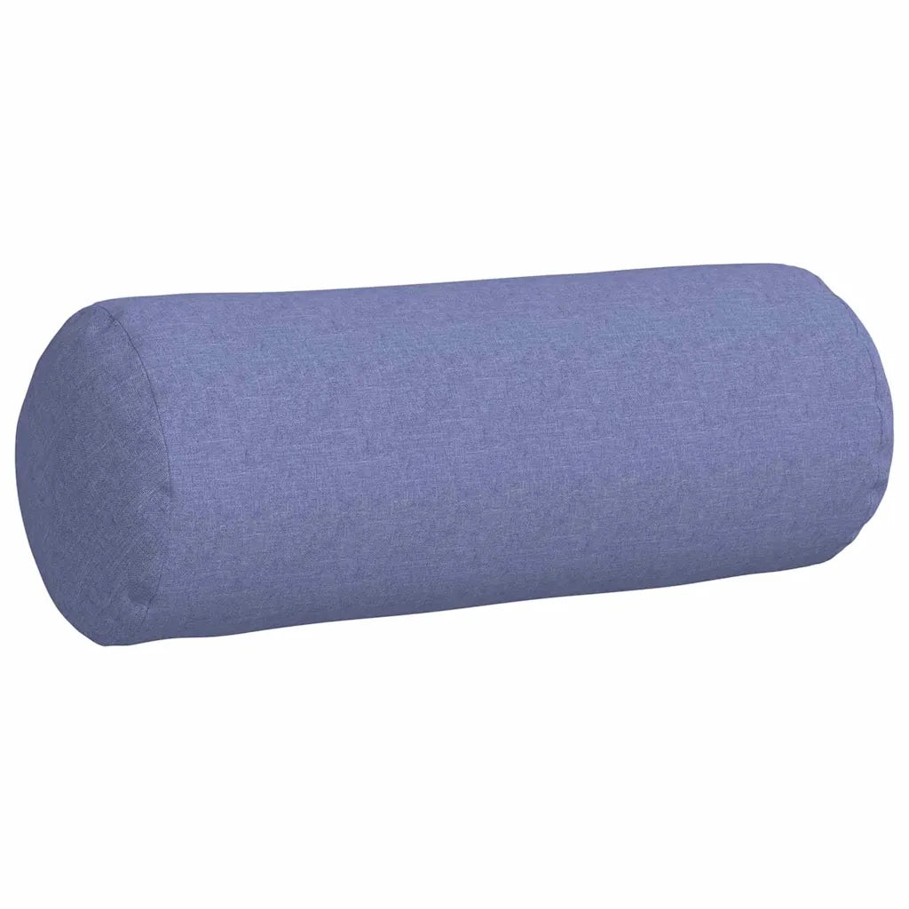Cuscini a rullo 2 pcs Blu jeans Ø 25 x 70 cm Tessuto