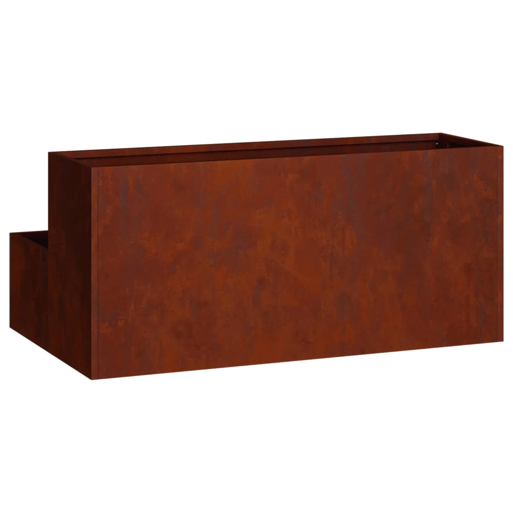 Fioriere | Cassetta per fiori | Vaso da giardino Ruggine 100 x 60 x 45 cm