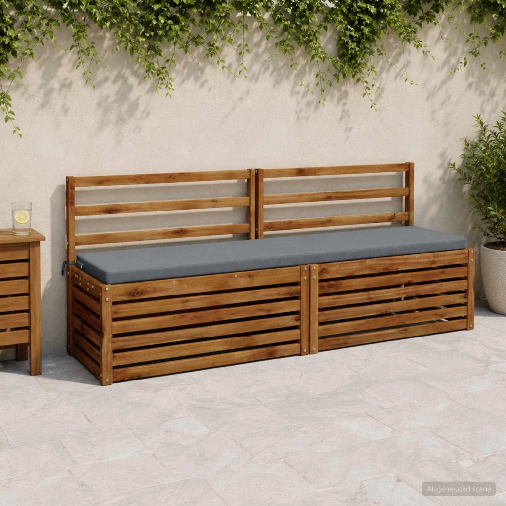 Cuscini per Panchina a 2 Pezzi SOEST 2 pz 100% Poliestere Blu 949149