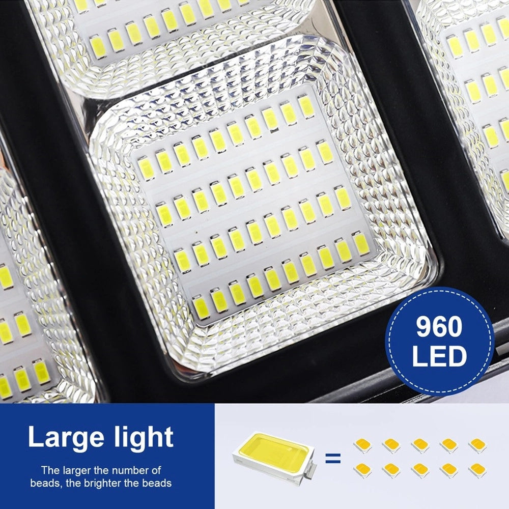 Trade Shop - Lampione Solare 6500k Iluminazione Stradale Per Campi Da Basket Strade Parchi Giochi -