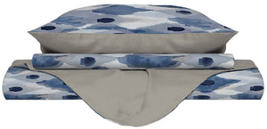 Copripiumino Matrimonale con Federe Stampato in Microfibra Calypso