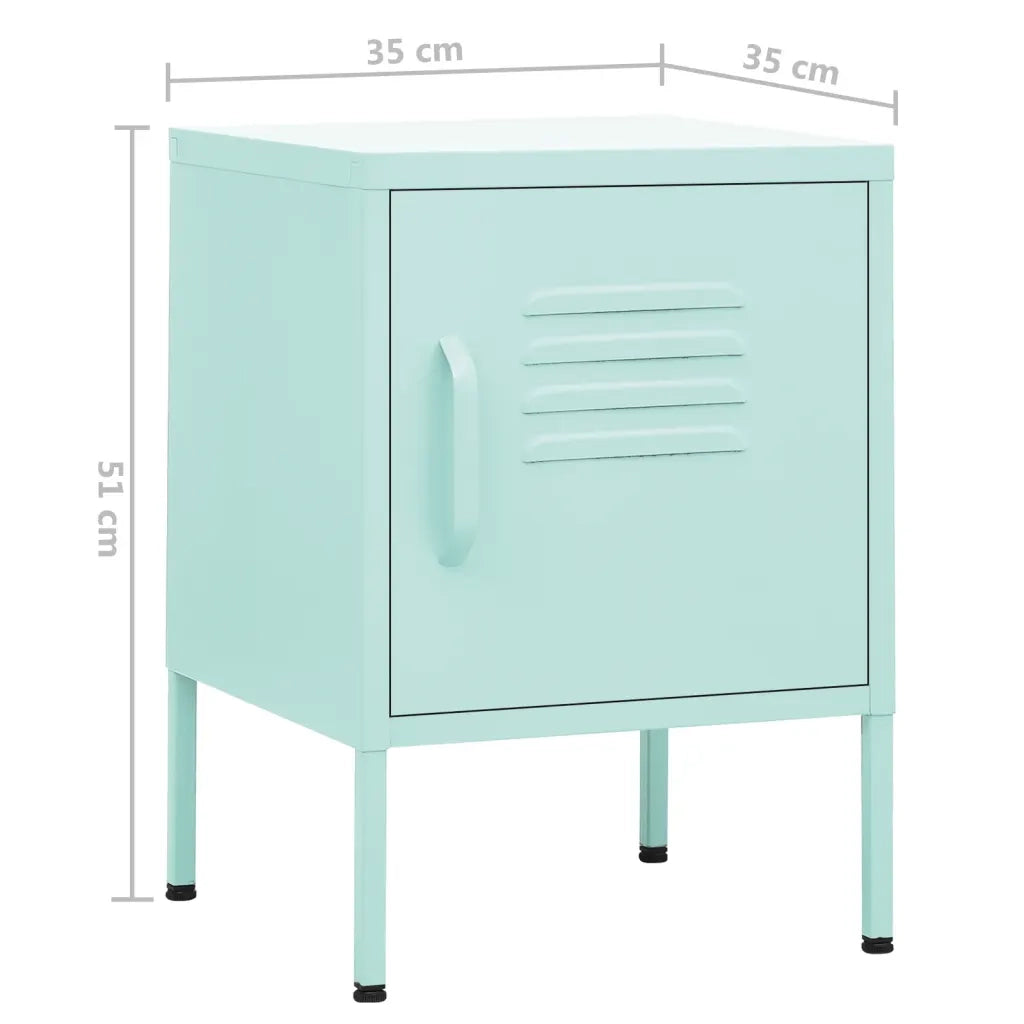 Comodino Menta 35x35x51 cm in Acciaio cod mxl 57333