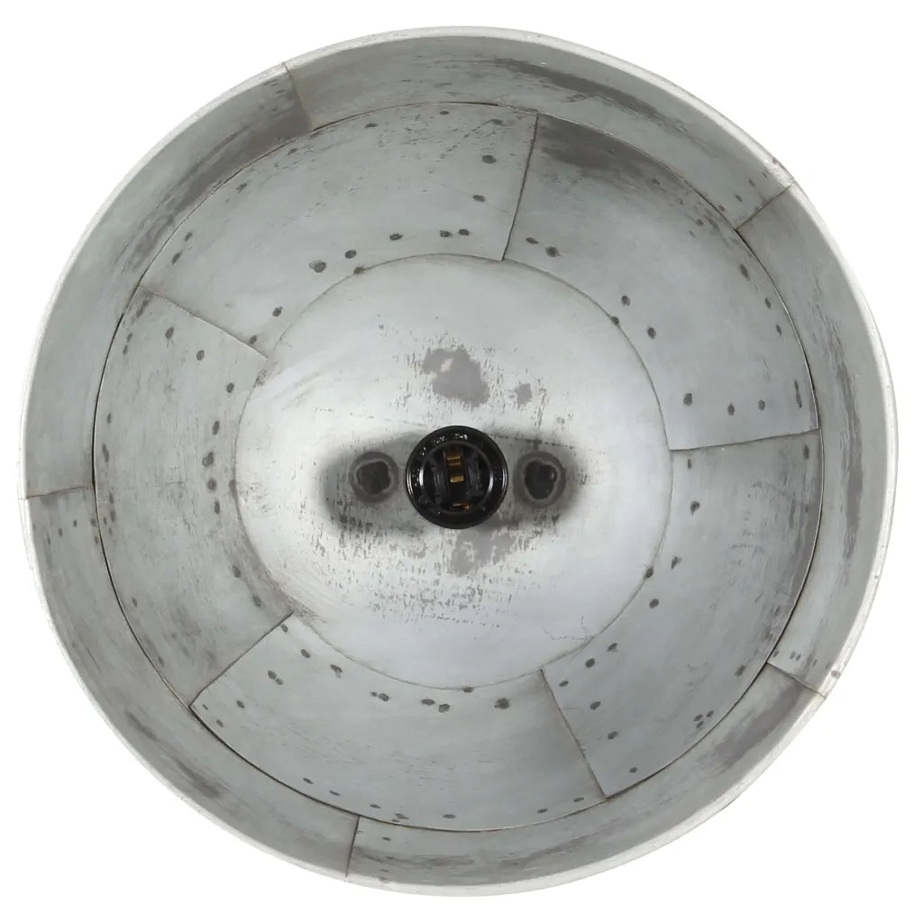 Lampada a Sospensione Vintage 25 W Argento Rotonda 31 cm E27 CFW1228688