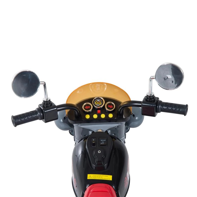 MOTO ELETTRICA PER BAMBINI CON 3 RUOTE 6 V NERO