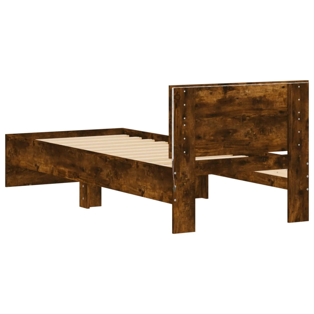 Struttura del letto Rovere Fumo Legno ingegnerizzato 8008992